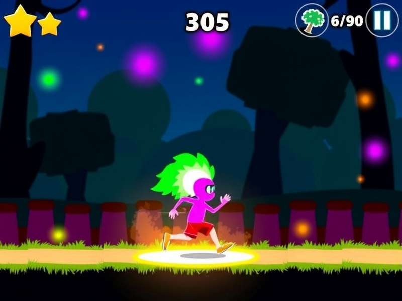Bright Holi Runner Game Screenshot